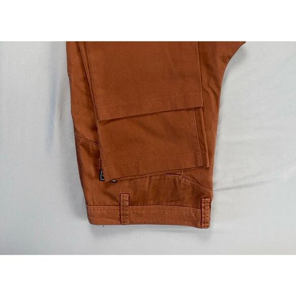 Volcom Men's Flat Front Crop Chino Skate Pants, Long Shorts. Burnt Orange, 38X24 - Picture 4 of 9